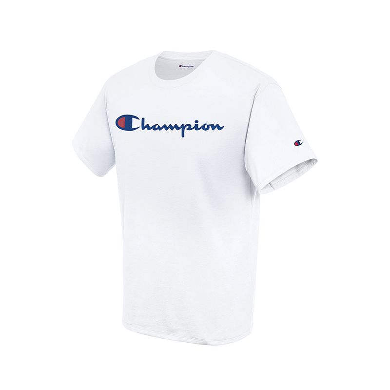 CHAMPION CLASSIC GRAPHIC T-SHIRT เสื้อยืดทีเชิ๊ต ผู้ชาย GT23HHS22 Y06794-045 White - 1 Supersports Thailand