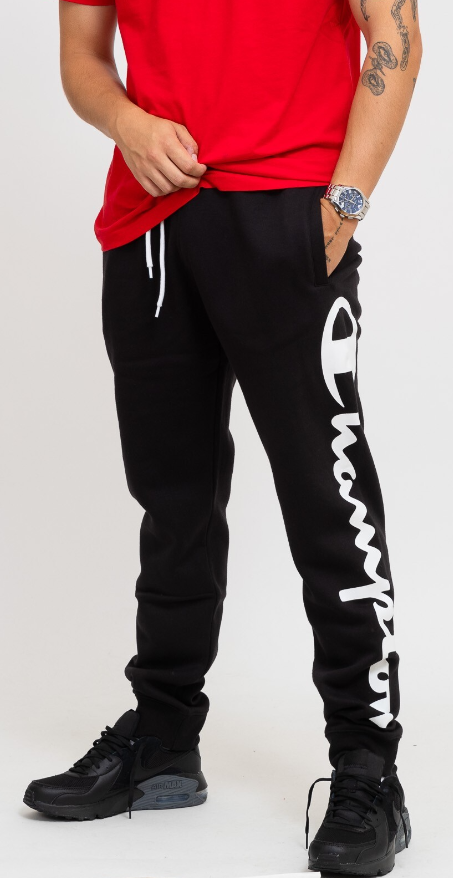 CHAMPION RIB CUFF PANTS กางเกงขายาว ผู้ชาย 219423-KK001 Black - 1 Supersports Thailand