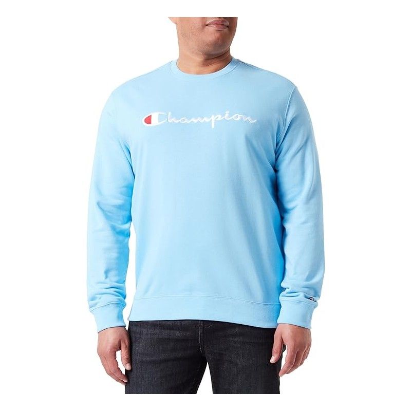 CHAMPION CREWNECK SWEATSHIRT เสื้อสเวตเชิ้ต ผู้ชาย 219828-BS072 Blue - 1 Supersports Thailand