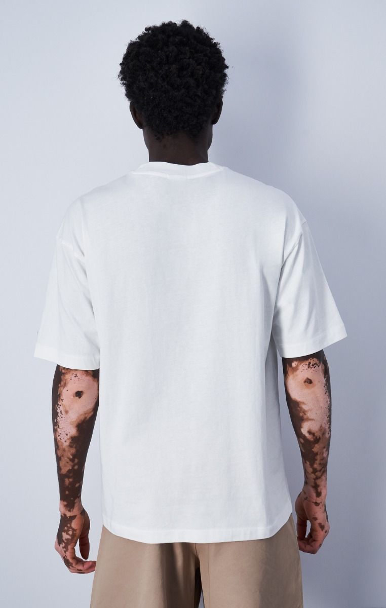 CHAMPION CREWNECK T-SHIRT เสื้อยืดทีเชิ๊ต ผู้ชาย 219856-WW001 White - 1 Supersports Thailand