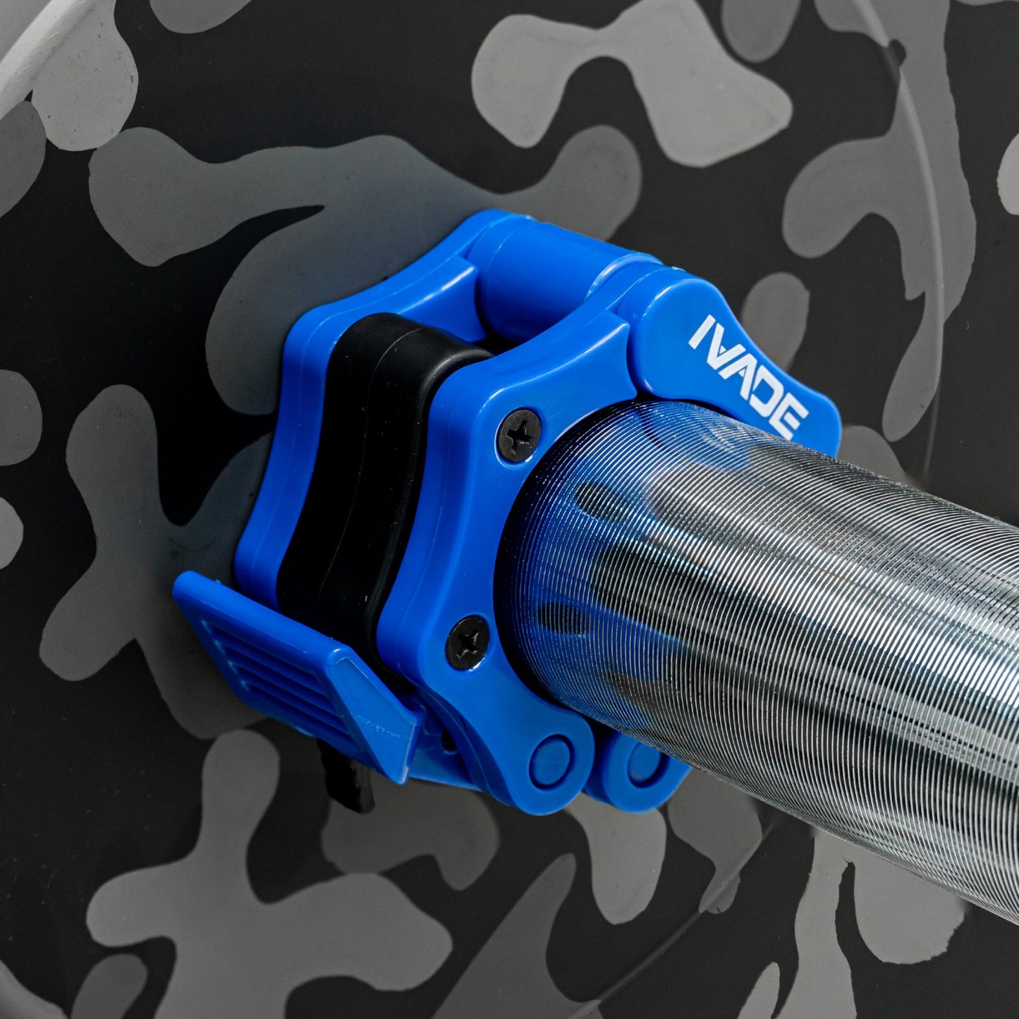 คลิปล็อคคานบาร์เบล 2 นิ้ว (Lock Jaw Olympic Collar) สีน้ำเงิน x 2 ชิ้น - 7