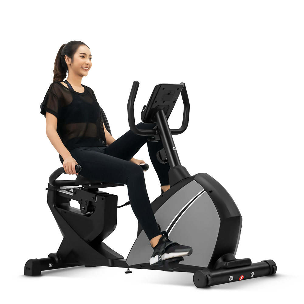 จักรยานออกกำลังกาย เอนปั่น R200 (สีดำ) - 9