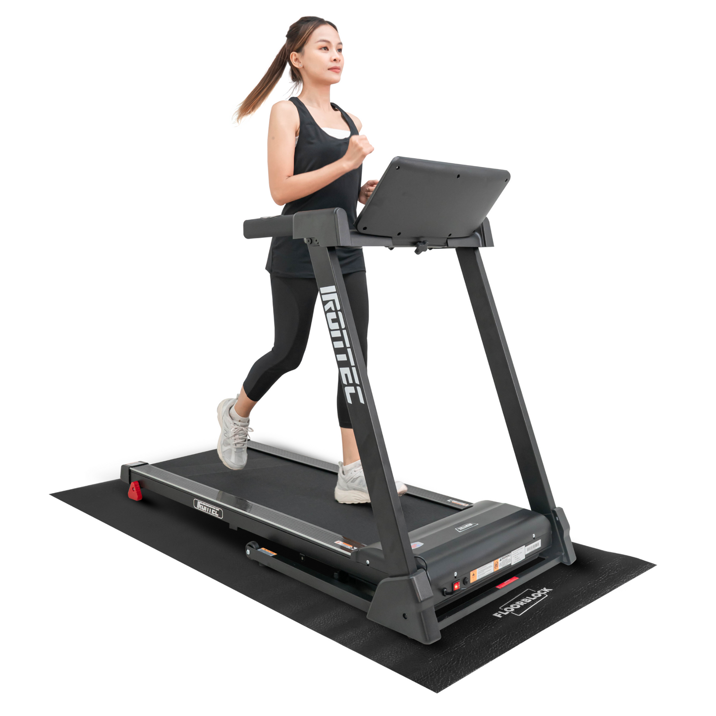 แผ่นยางรองลู่วิ่ง ปูพื้นกันรอย ลดแรงกระแทก Size XL (สีดำ) - 8 Supersports Thailand
