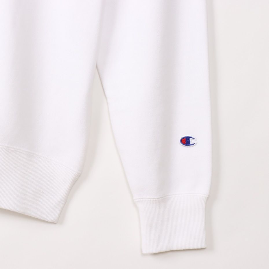 CHAMPION CREW NECK SWEATSHIRT เสื้อสเวตเชิ้ต ผู้ชาย C3-Y035-010 White - 5 Supersports Thailand