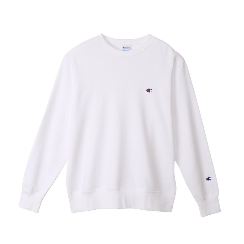 CHAMPION CREW NECK SWEATSHIRT เสื้อสเวตเชิ้ต ผู้ชาย C3-Y035-010 White - 1