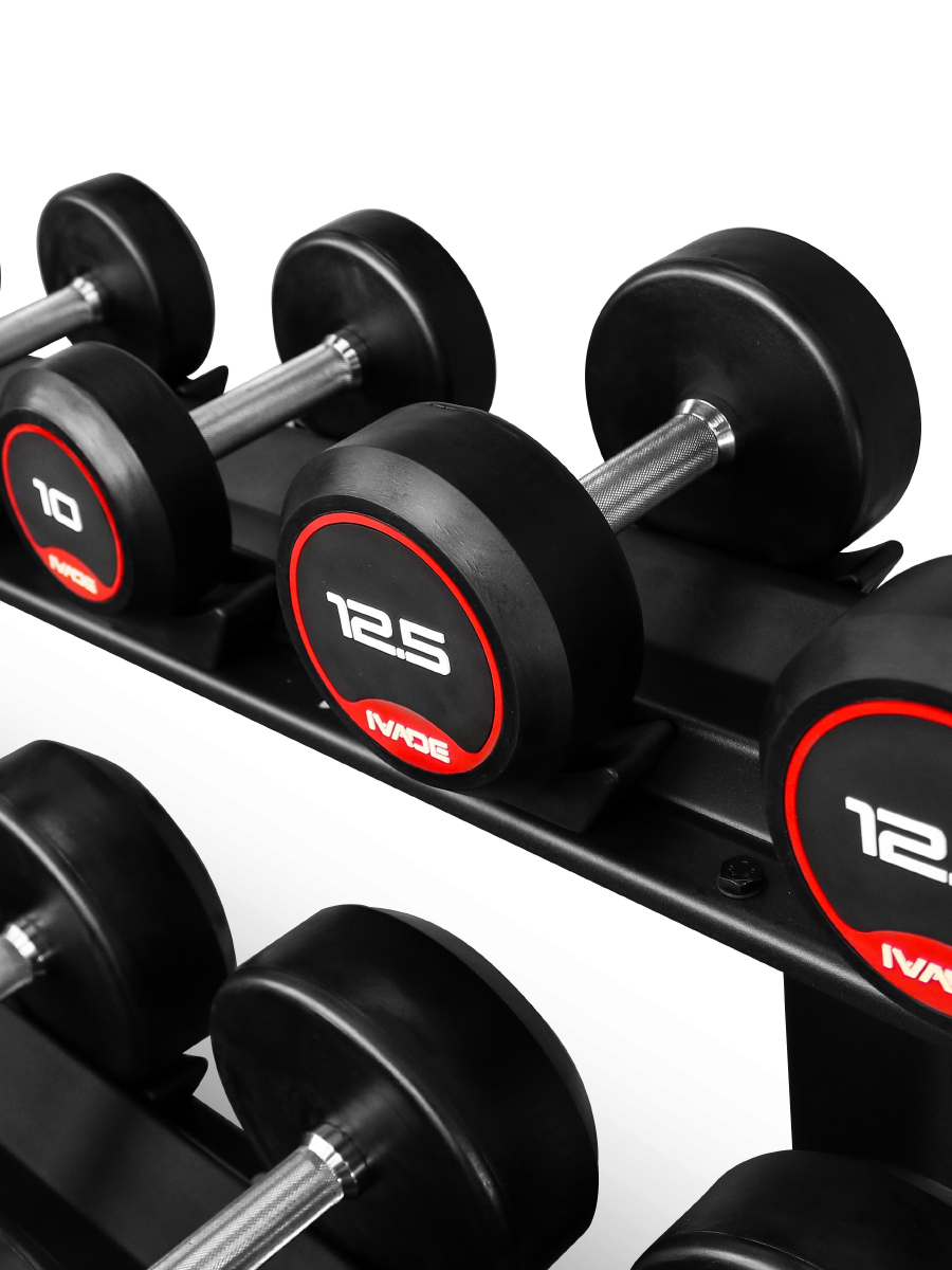 ชุดดัมเบล 10 คู่ น้ำหนัก 2.5-25KG (รวม 275KG) พร้อมชั้นวาง Commercial Grade - 8 Supersports Thailand