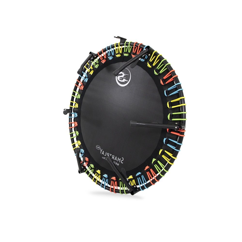 Smartplayonly แทรมโพลีนที่กระโดด รุ่น ซุปเปอร์บันจี้ยางยืด ขนาด 44 นิ้ว ทรงวงกลม ขาแมงมุมพับเก็บขาได้ หลากสี - 7