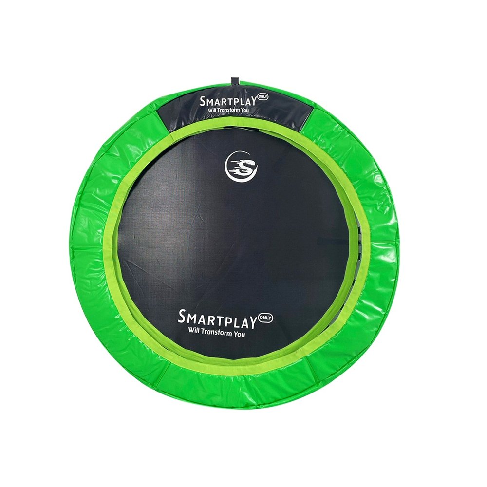 Smartplayonly แทรมโพลีนที่กระโดด รุ่นซุปเปอร์เบาซ์โปร พับเก็บขาได้ ขนาด 55 นิ้ว สีเขียว - 4