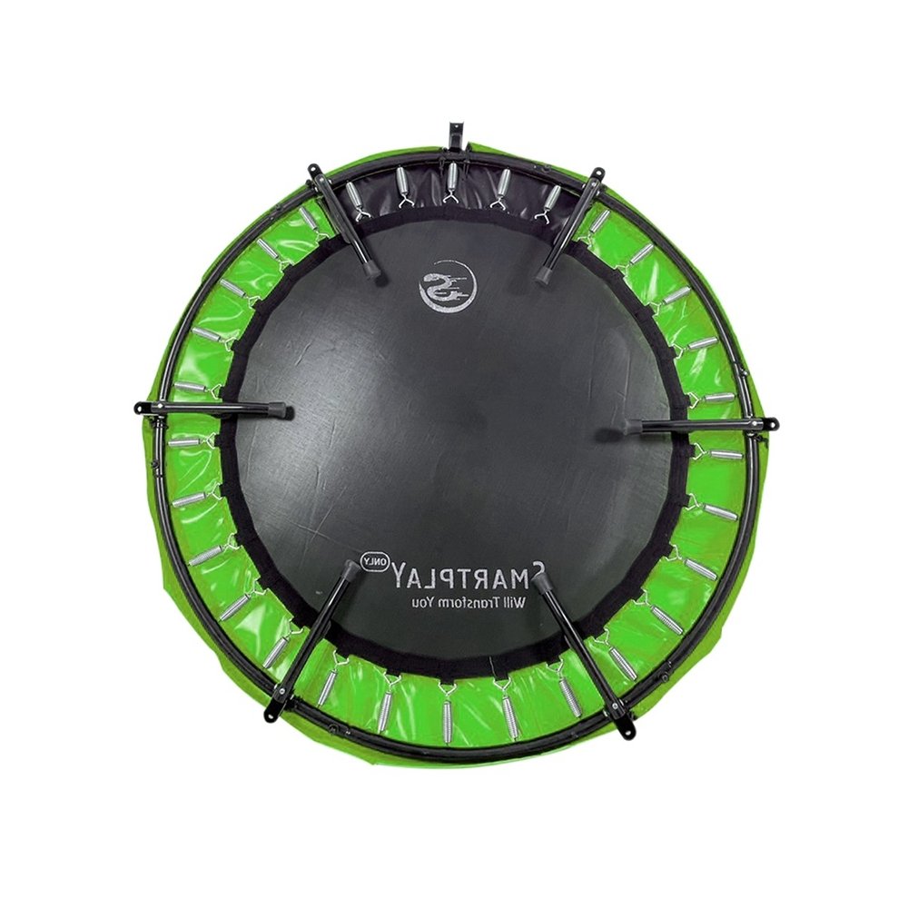 Smartplayonly แทรมโพลีนที่กระโดด รุ่นซุปเปอร์เบาซ์โปร พับเก็บขาได้ ขนาด 55 นิ้ว สีเขียว - 5