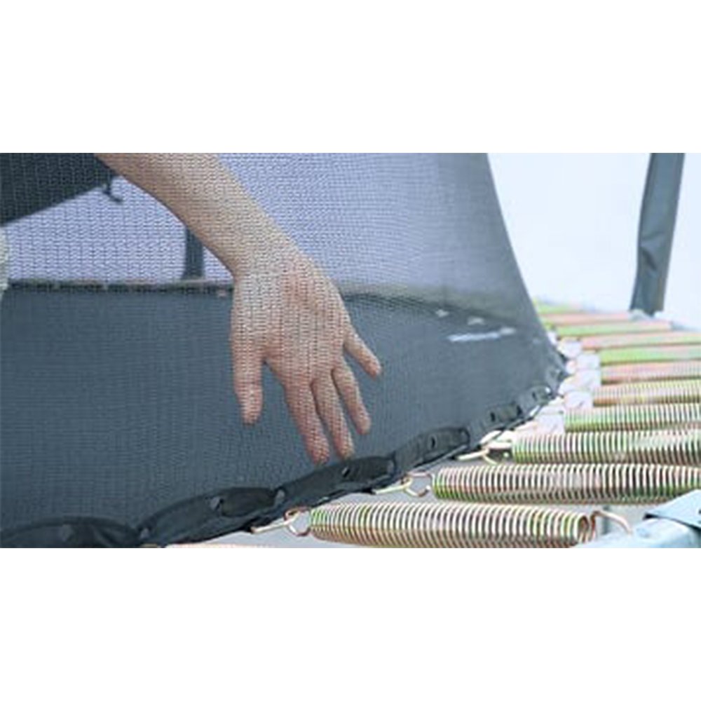 Smartplayonly แทรมโพลีนที่กระโดด รุ่นซุปเปอร์พรีเมียม ทรงวงรี ขนาด 10x15 ฟุต แถมฟรีแป้นบาส สีเขียว - 3