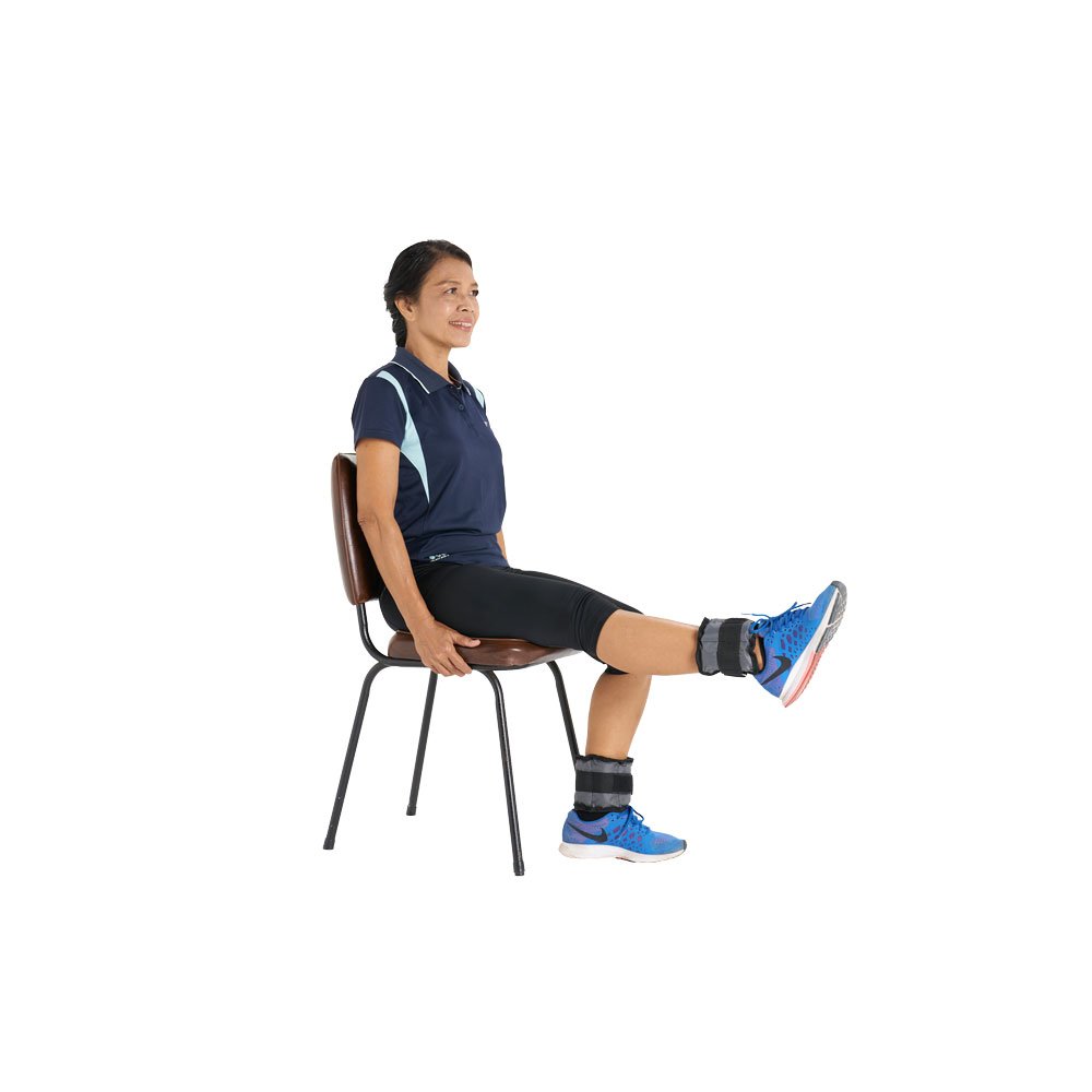 EXERCISE ถุงทรายข้อเท้า/ข้อมือ ขนาดน้ำหนัก 1กก./คู่ AB3744-1 ผ้าร่ม สีเทา - 4