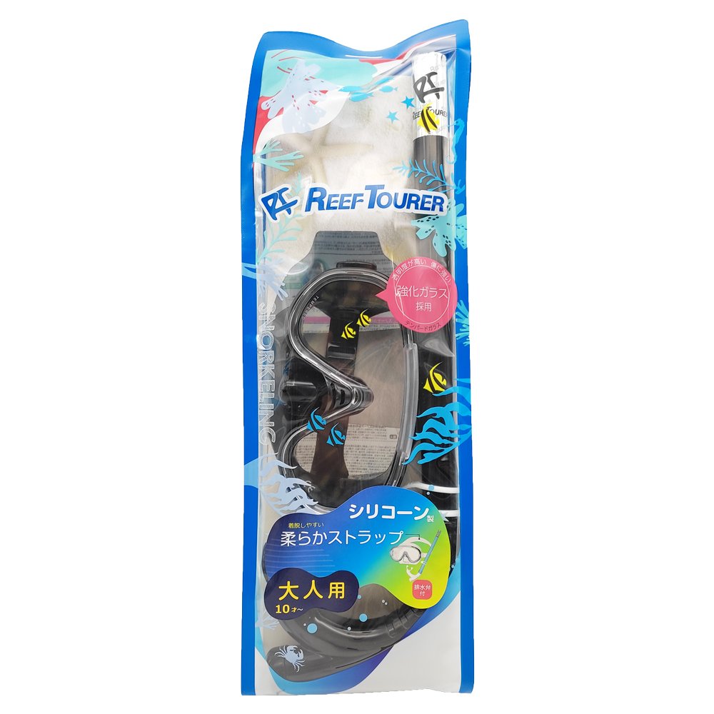 REEF TOURER หน้ากากดำน้ำชุด รุ่น RC9105 สีดำ - 2 Supersports Thailand