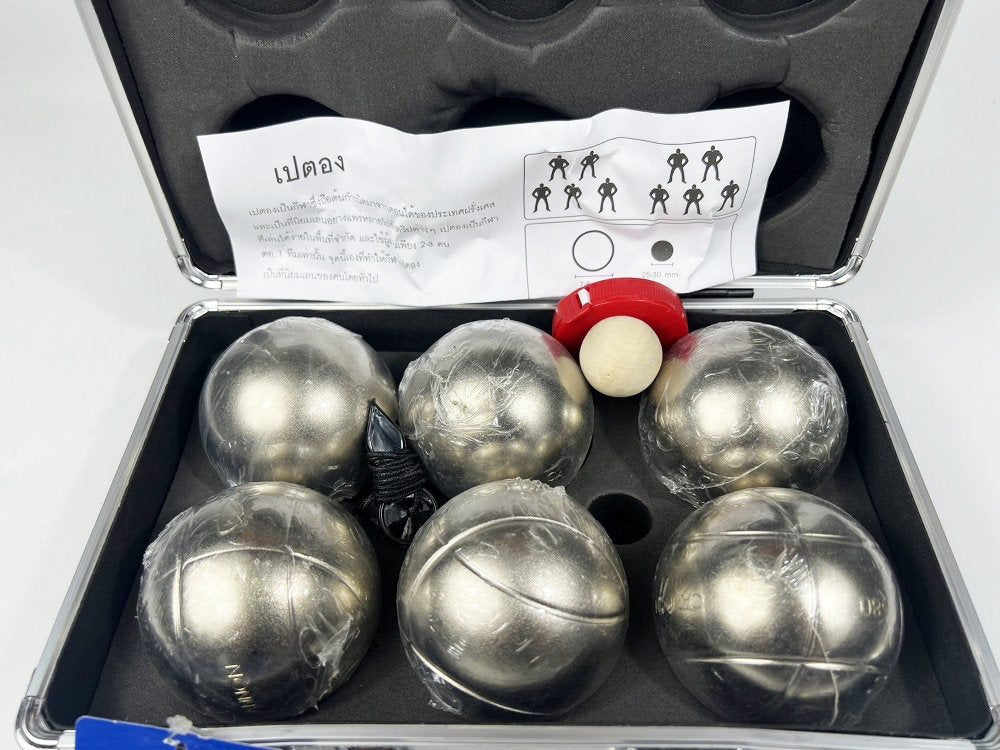 Grand Sport ลูกเปตอง เปตอง CANNON GOLD ชุด 6 ลูก สีทอง บรรจุในกล่องอลูมิเนียม แกรนด์สปอร์ต - 2