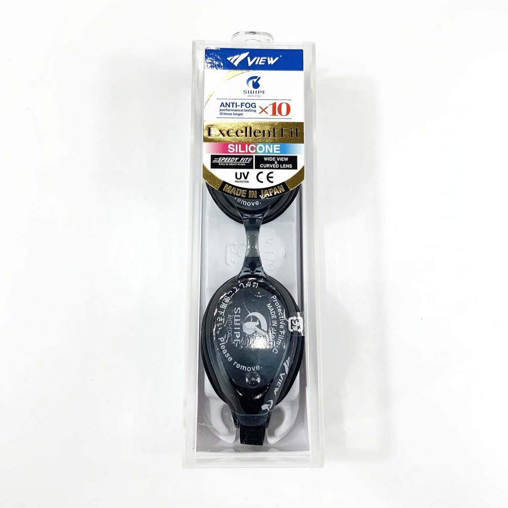 VIEW แว่นตาว่ายน้ำ ซิลิโคน รุ่น V640ASA BK เลนส์ช่วยป้องกันรังสี UV - 3