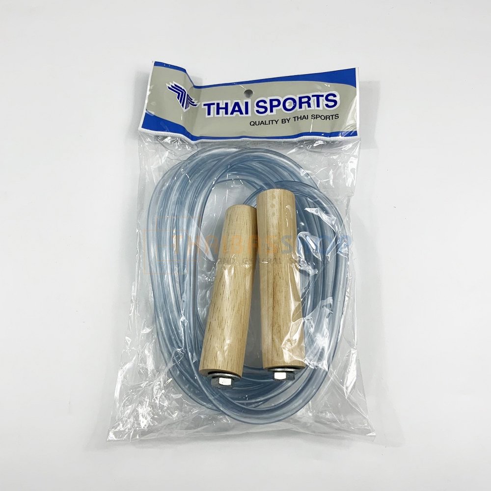 เชือกกระโดดนักมวย PVC เหมาะสำหรับผู้ที่ต้องการฝึกความแข็งแรงของกล้ามเนื้อ สีใส - 2 Supersports Thailand