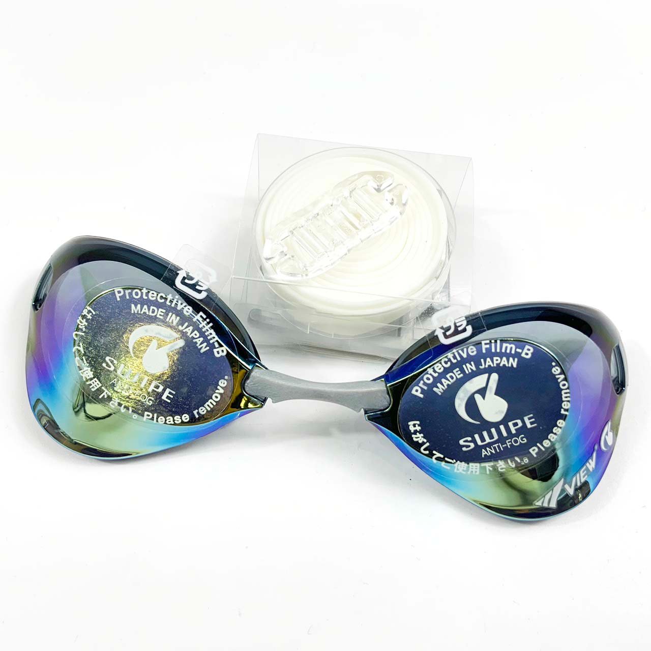 VIEW แว่นตาว่ายน้ำ รุ่น V121SAM SKY แว่นแข่งขัน ได้รับ FINA APPROVED ป้องกันรังสี UV - 1