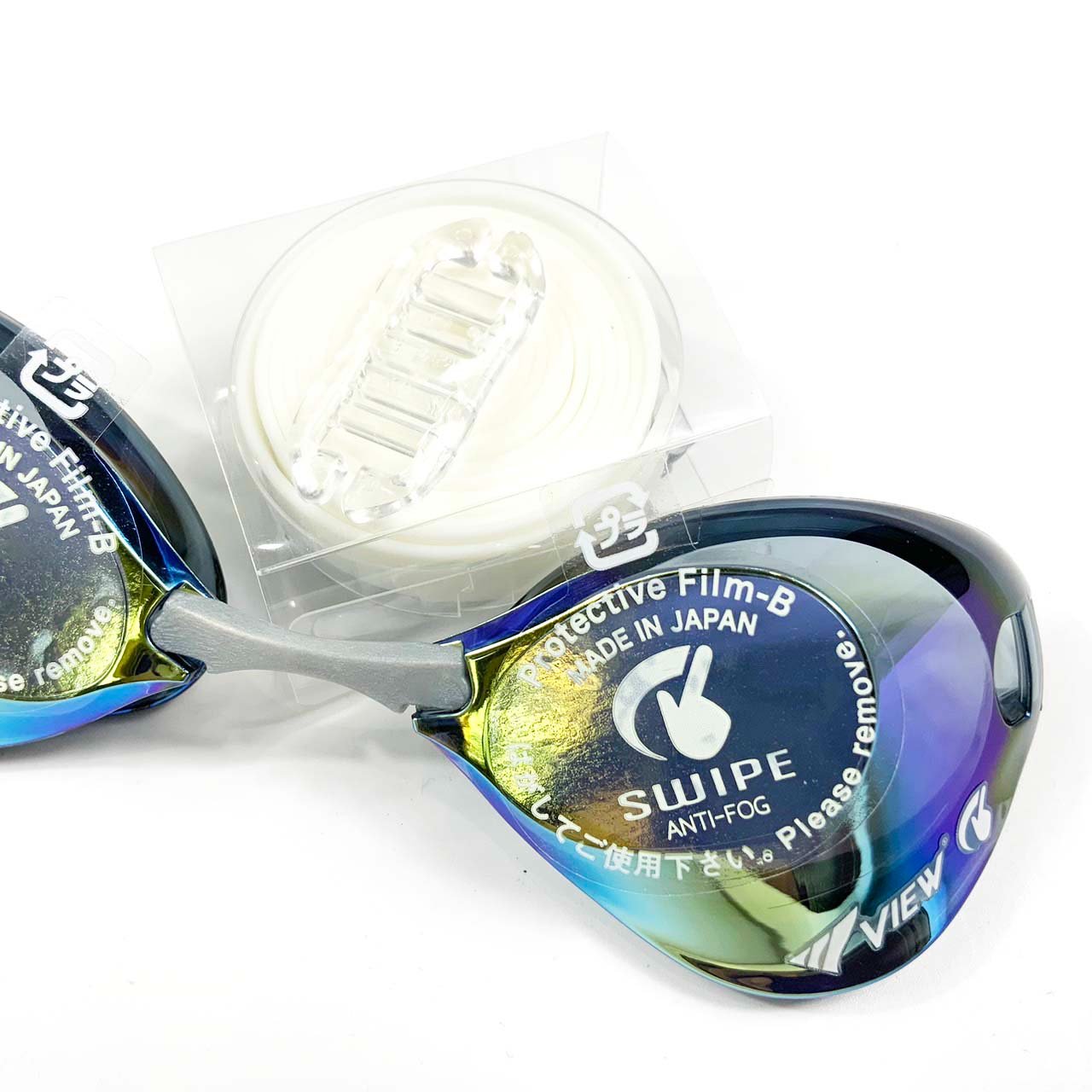 VIEW แว่นตาว่ายน้ำ รุ่น V121SAM SKY แว่นแข่งขัน ได้รับ FINA APPROVED ป้องกันรังสี UV - 2