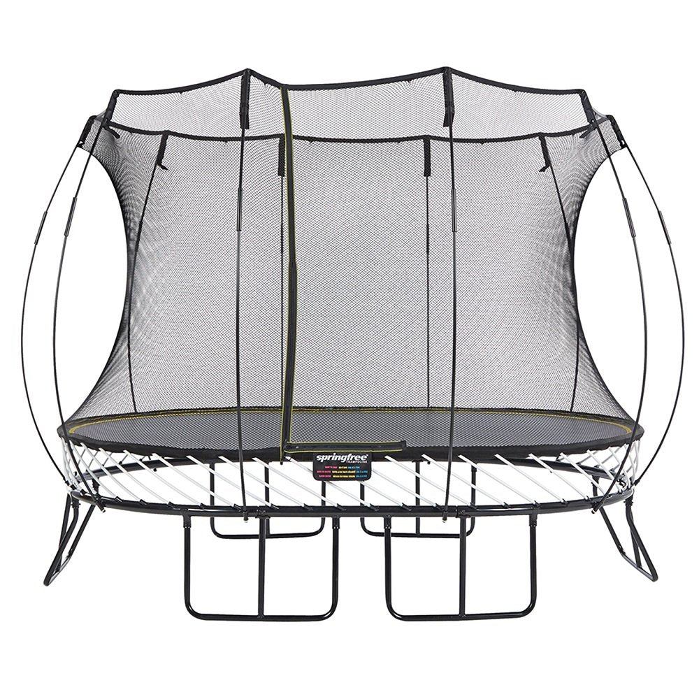 Springfree แทรมโพลีนที่กระโดด รุ่น O77 ทรงวงรี ขนาด 2.4x3.4 เมตร สีเทา - 4