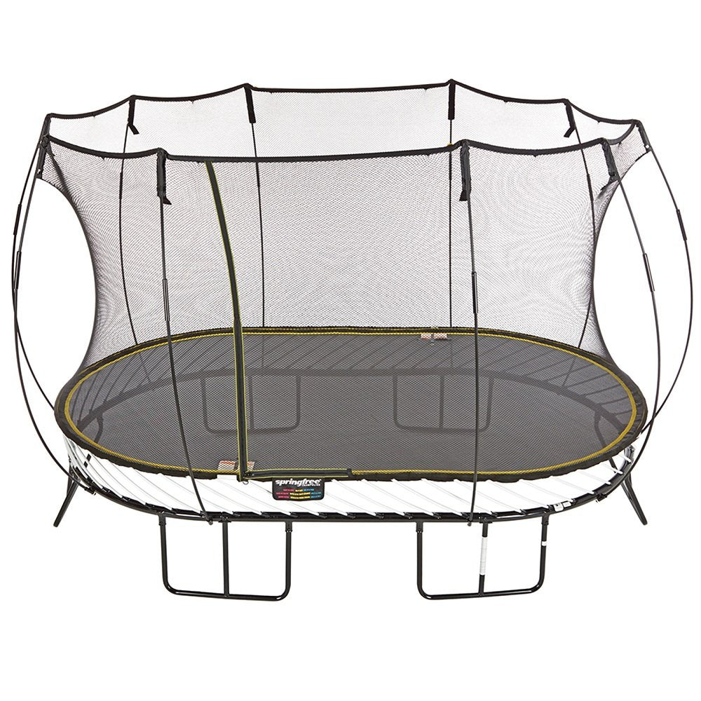 Springfree แทรมโพลีนที่กระโดด รุ่น O92 ทรงวงรี ขนาด 2.4x4 เมตร สีเทา - 5