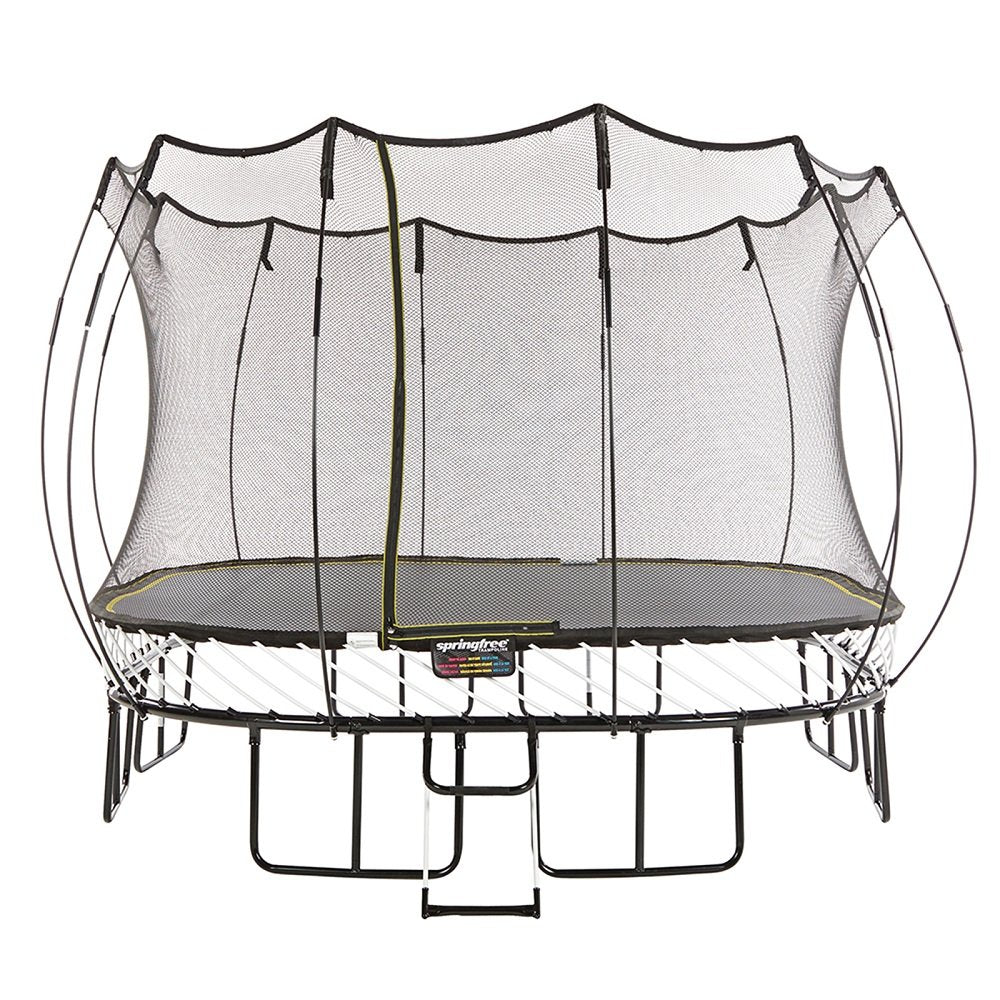 Springfree แทรมโพลีนที่กระโดด รุ่น S113 ขนาด ขนาด 3.4x3.4 เมตร ทรงสี่เหลี่ยม สีเทา - 4