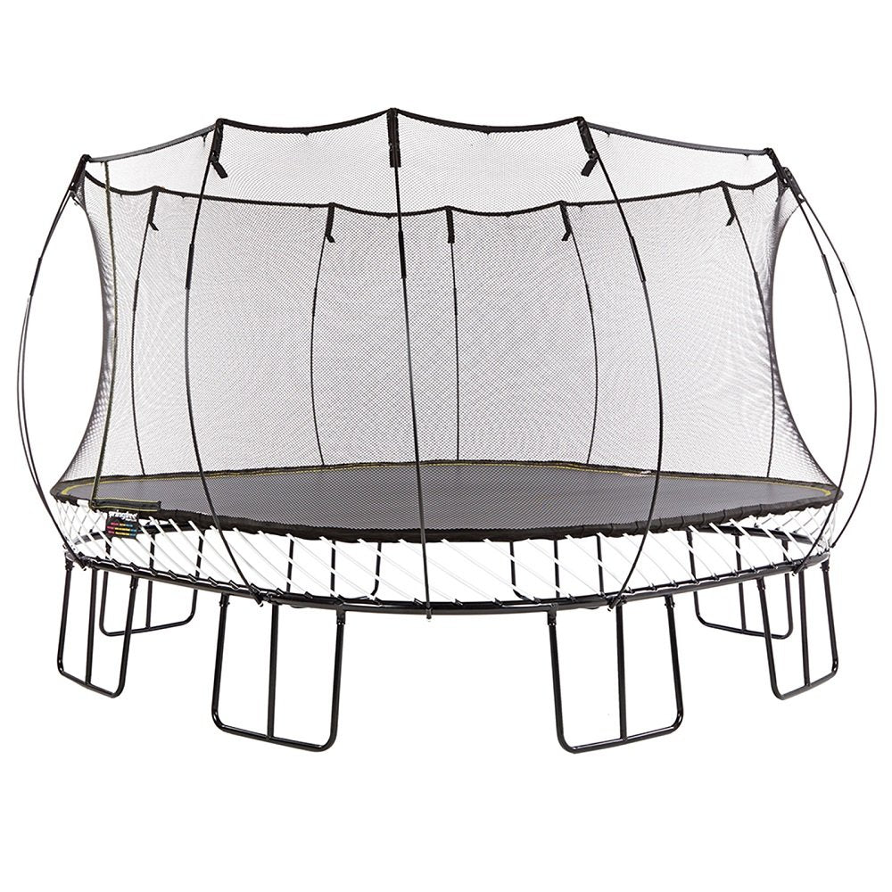 Springfree แทรมโพลีนที่กระโดด รุ่น S155 ขนาด ขนาด 4x4 เมตร ทรงสี่เหลี่ยม สีเทา - 3