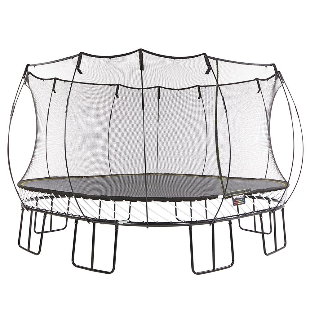 Springfree แทรมโพลีนที่กระโดด รุ่น S155 ขนาด ขนาด 4x4 เมตร ทรงสี่เหลี่ยม สีเทา - 4