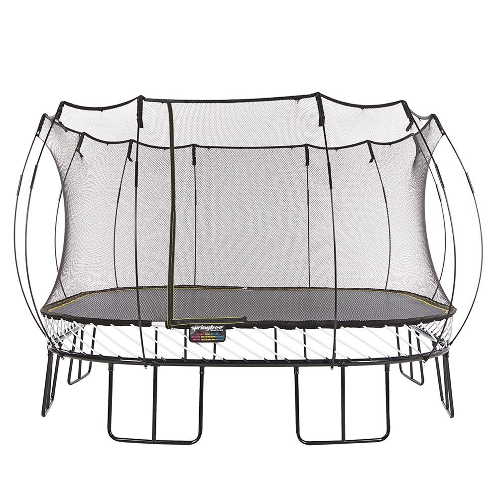 Springfree แทรมโพลีนที่กระโดด รุ่น S155 ขนาด ขนาด 4x4 เมตร ทรงสี่เหลี่ยม สีเทา - 1