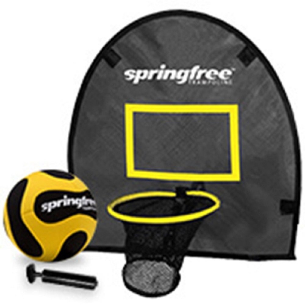 แป้นบาส FlexRhoop สำหรับแทรมโพลีนที่กระโดด รุ่นสปริงฟรี Springfree สีเหลือง - 1