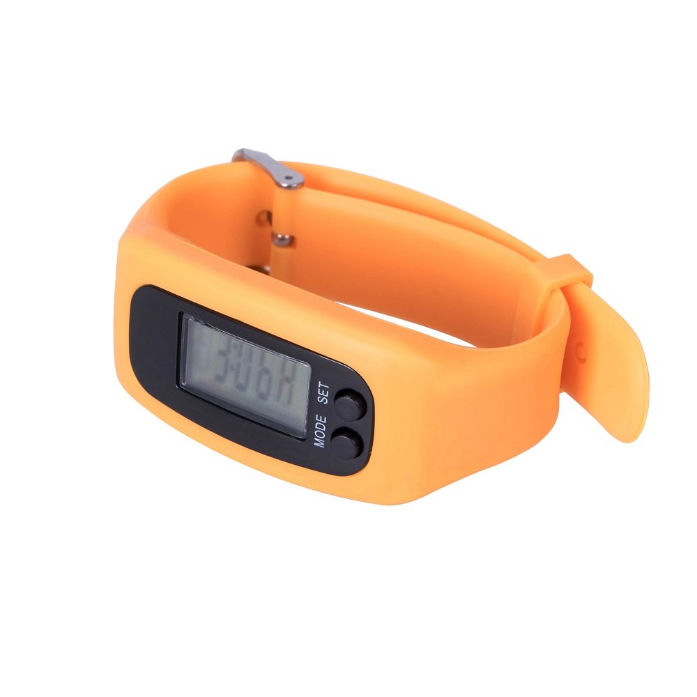 Sport Watch นาฬิกาสำหรับออกกำลังกาย จับสถิติ นับสเต็ป กันน้ำและเหงื่อได้ สีส้ม - 2