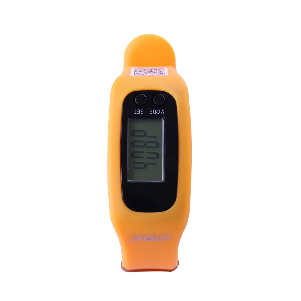 Sport Watch นาฬิกาสำหรับออกกำลังกาย จับสถิติ นับสเต็ป กันน้ำและเหงื่อได้ สีส้ม - 3