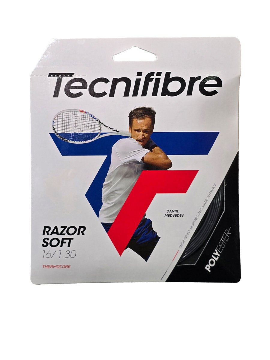 Tecnifibre เอ็นเทนนิส TF RAZOR SOFT 16/1.30 52122 - Black