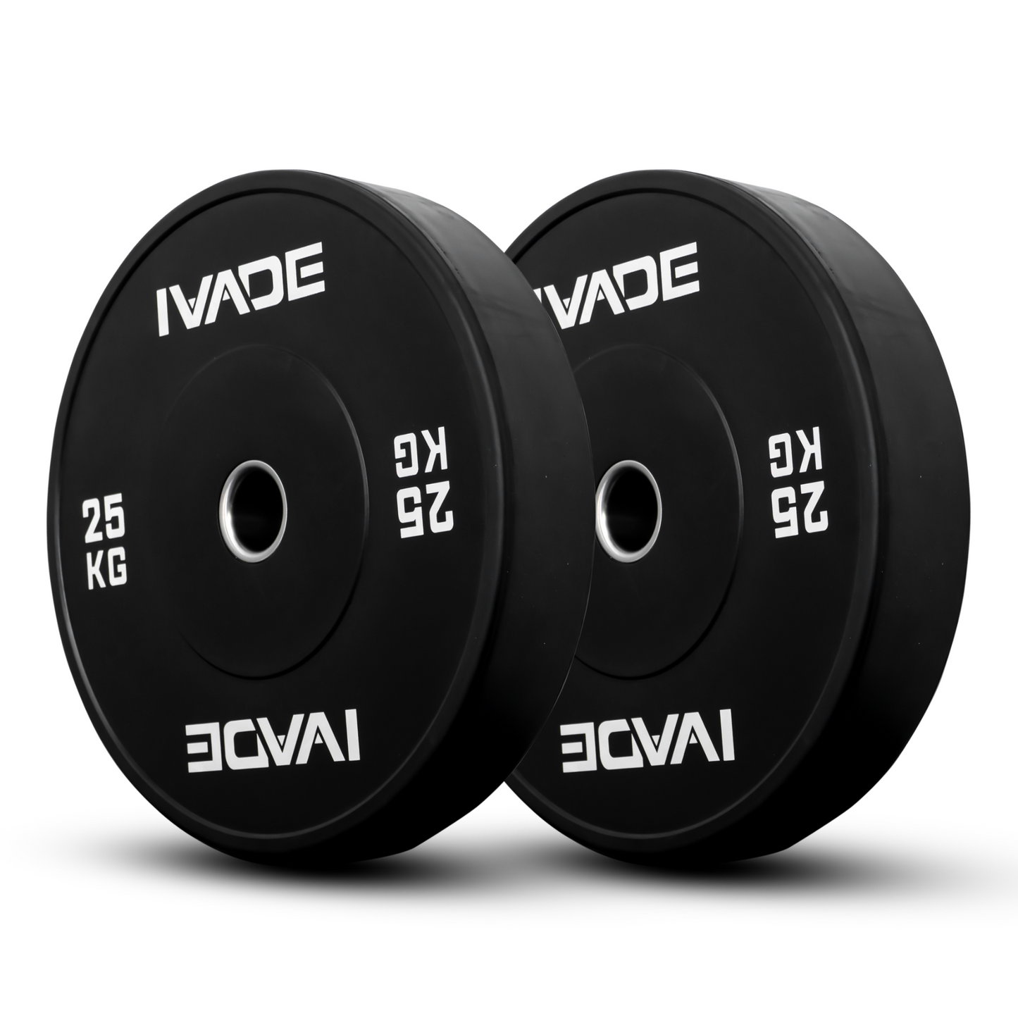 แผ่นน้ำหนัก 5-25กิโล x 2 แผ่น BLACK BUMPER (รูขนาด 2 นิ้ว) รุ่น MD