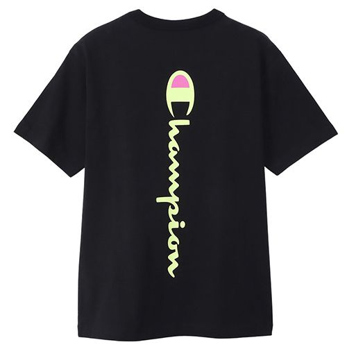 CHAMPION SHORT SLEEVE T-SHIRT เสื้อยืดทีเชิ๊ต ผู้ชาย C3-Z348-090 Black - 1 Supersports Thailand