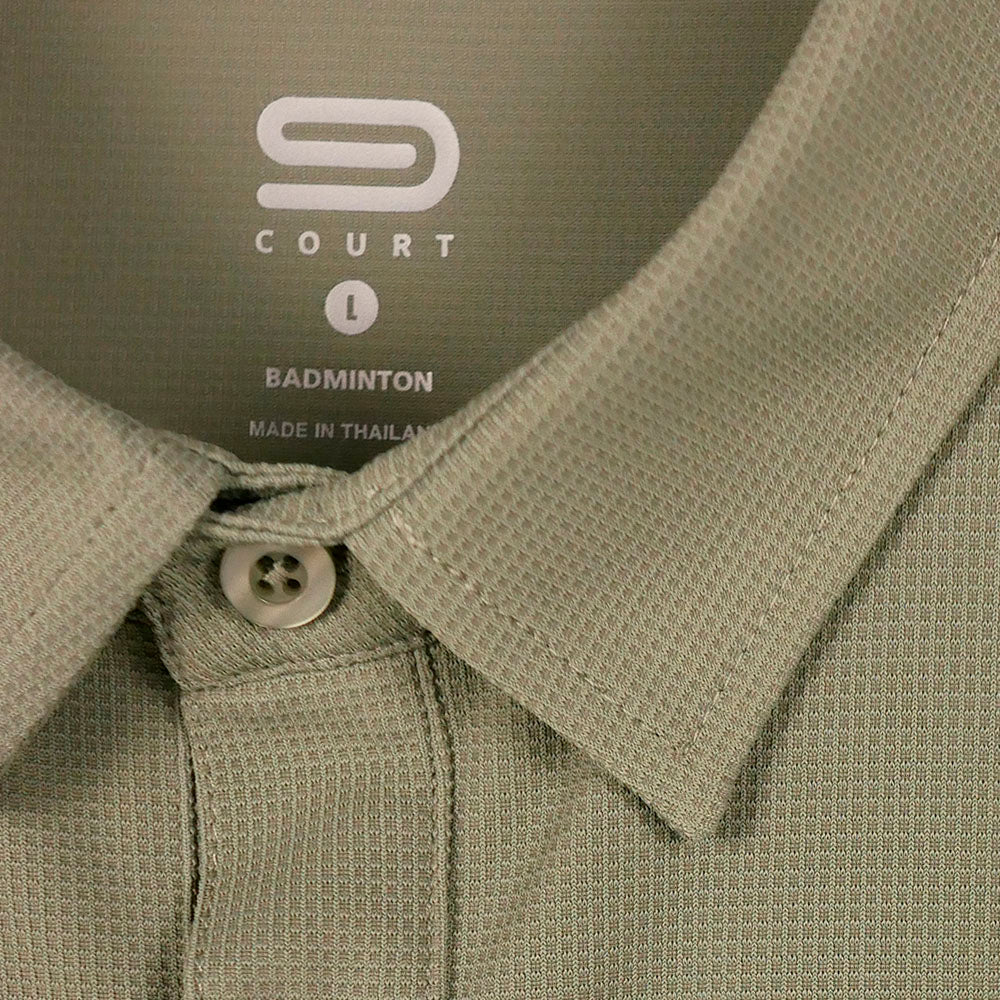 9NINE Btn Polo SS Reg เสื้อโปโลแบดมินตันผู้ชาย