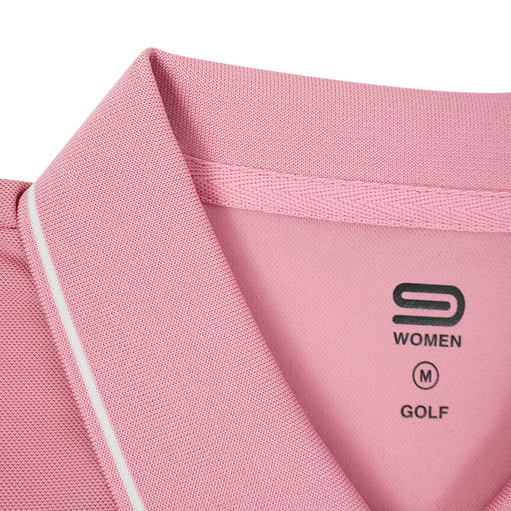 9NINE Pink เสื้อโปโลกอล์ฟผู้หญิง Supersports Thailand