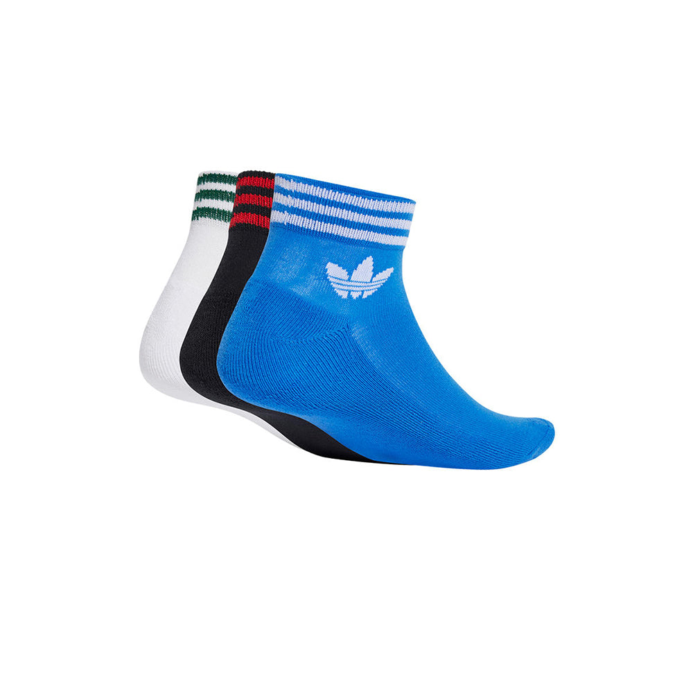 ADIDAS ORIGINALS Island Club Trefoil Ankle ถุงเท้าผู้ใหญ่ (แพ็ค 3 คู่)