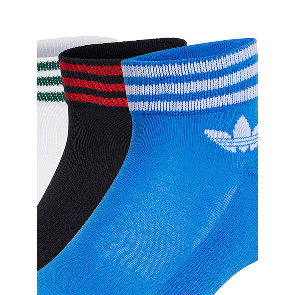 ADIDAS ORIGINALS Island Club Trefoil Ankle ถุงเท้าผู้ใหญ่ (แพ็ค 3 คู่)