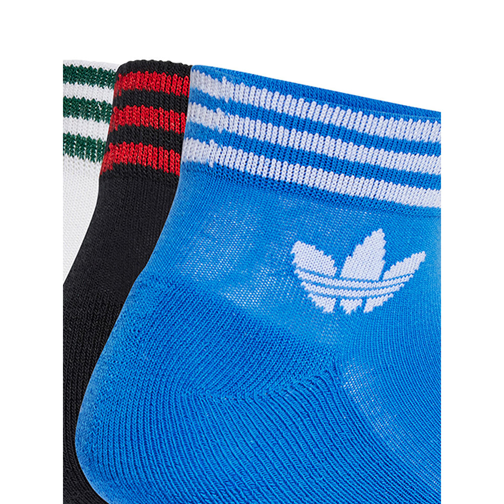 ADIDAS ORIGINALS Island Club Trefoil Ankle ถุงเท้าผู้ใหญ่ (แพ็ค 3 คู่)