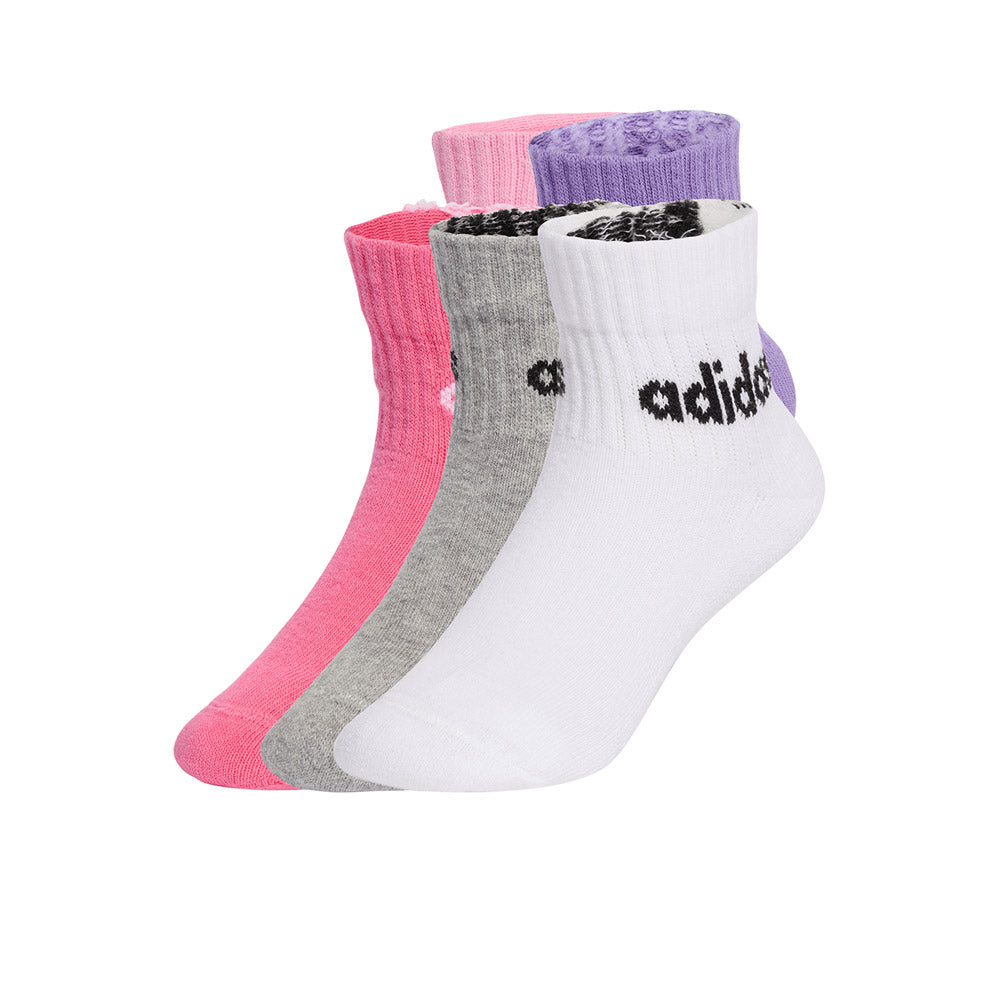 ADIDAS Linear Ankle ถุงเท้าเด็ก (แพ็ค 5 คู่)