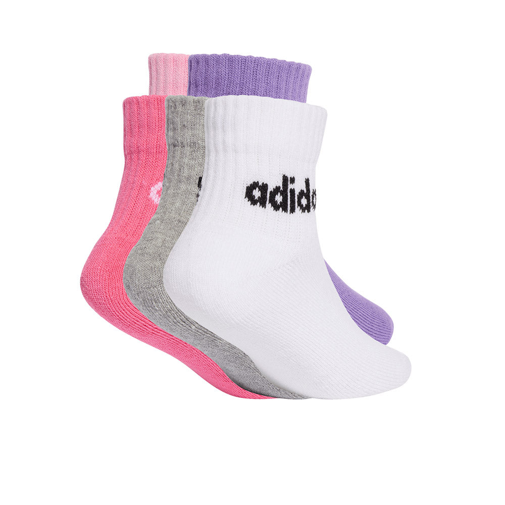 ADIDAS Linear Ankle ถุงเท้าเด็ก (แพ็ค 5 คู่)