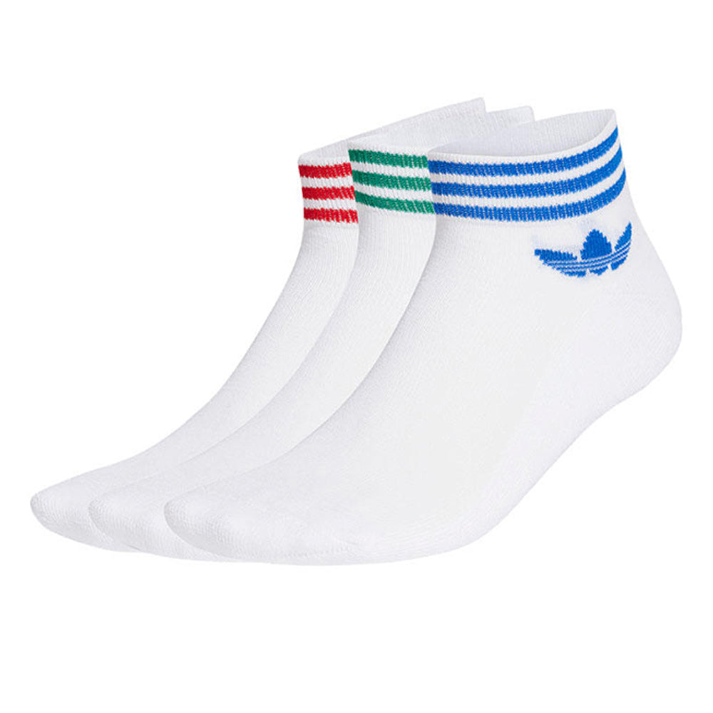 ADIDAS ORIGINALS Island Club Trefoil ถุงเท้าผู้ใหญ่ (แพ็ค 3 คู่)
