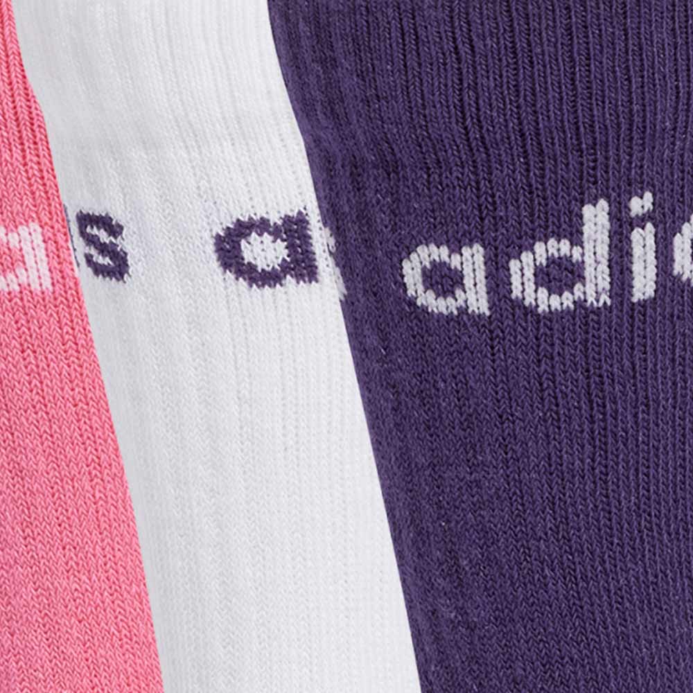 ADIDAS Linear Kids Crew ถุงเท้าเด็ก (แพ็ค 3 คู่)