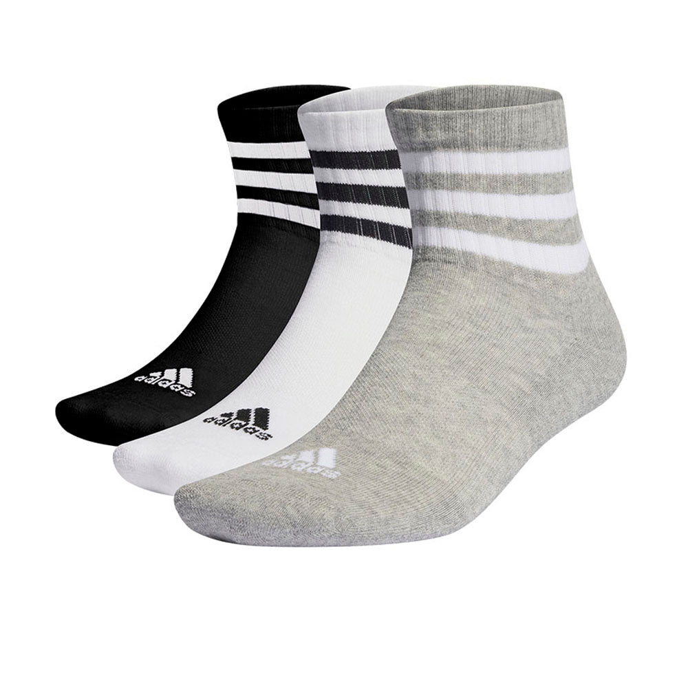 ADIDAS 3-Stripes Cushioned Sportswear Low-Cut Unisex Socks (3 Pairs)