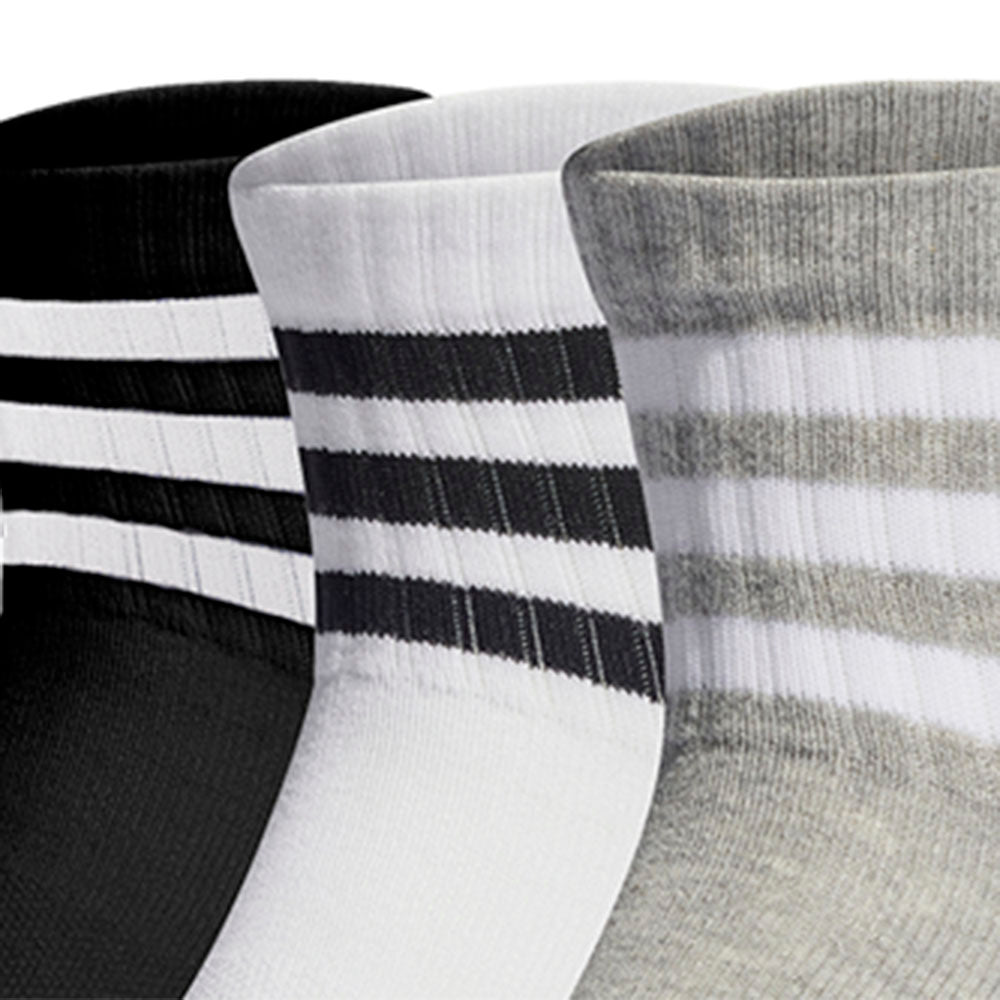ADIDAS 3-Stripes Cushioned Sportswear Low-Cut Unisex Socks (3 Pairs)