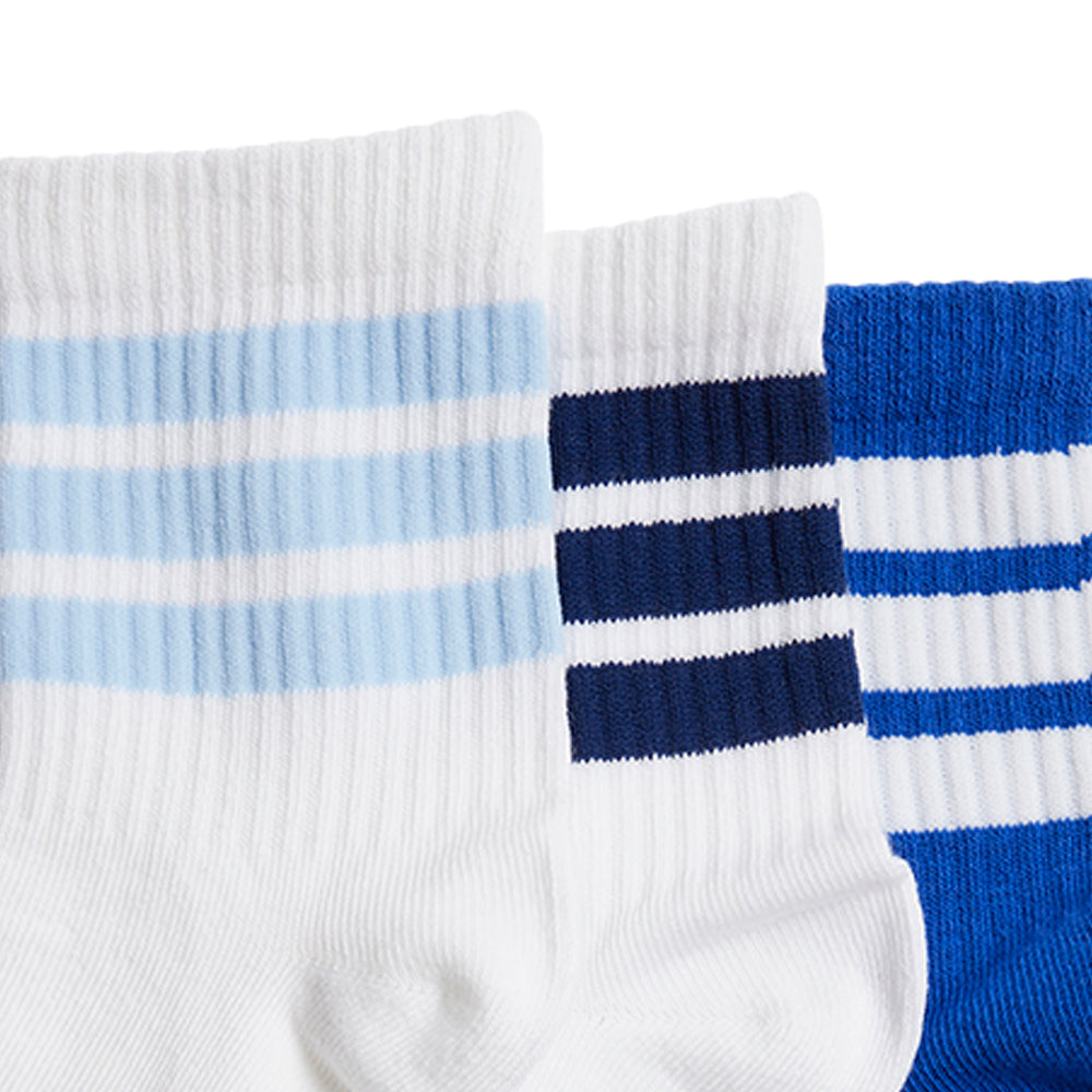 ADIDAS Ribbed ถุงเท้าเด็ก (แพ็ค 3 คู่)