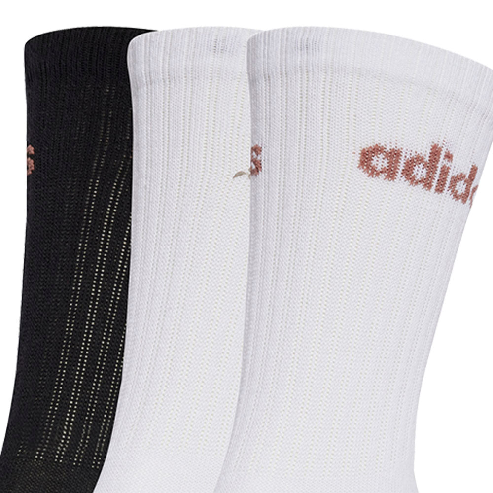 ADIDAS Linear Cushioned Crew Unisex Socks (3 Pairs) - Supersports Thailand Supersports Thailand