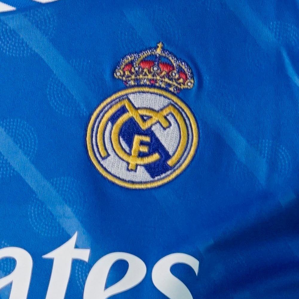 ADIDAS เสื้อแข่งผู้หญิงทรงครอปทีมเรอัล มาดริด ชุดที่สาม ฤดูกาล 2025/26