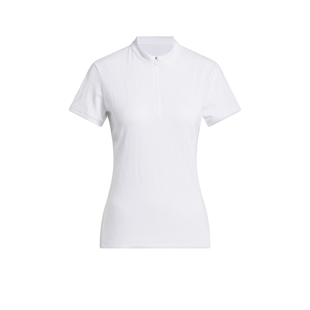 ADIDAS Go-To Jacquard Short Sleeve Women's Golf Polo Shirt