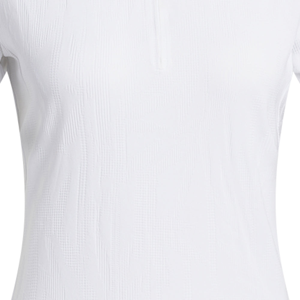 ADIDAS Go-To Jacquard Short Sleeve Women's Golf Polo Shirt
