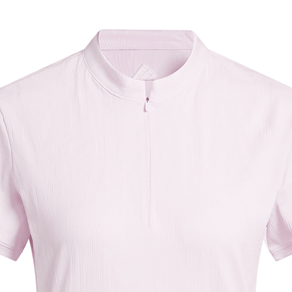ADIDAS Go-To Jacquard Short Sleeve Women's Golf Polo Shirt